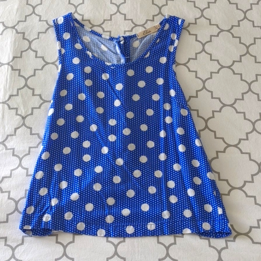 💙Polka Dot Tank Blouse💙